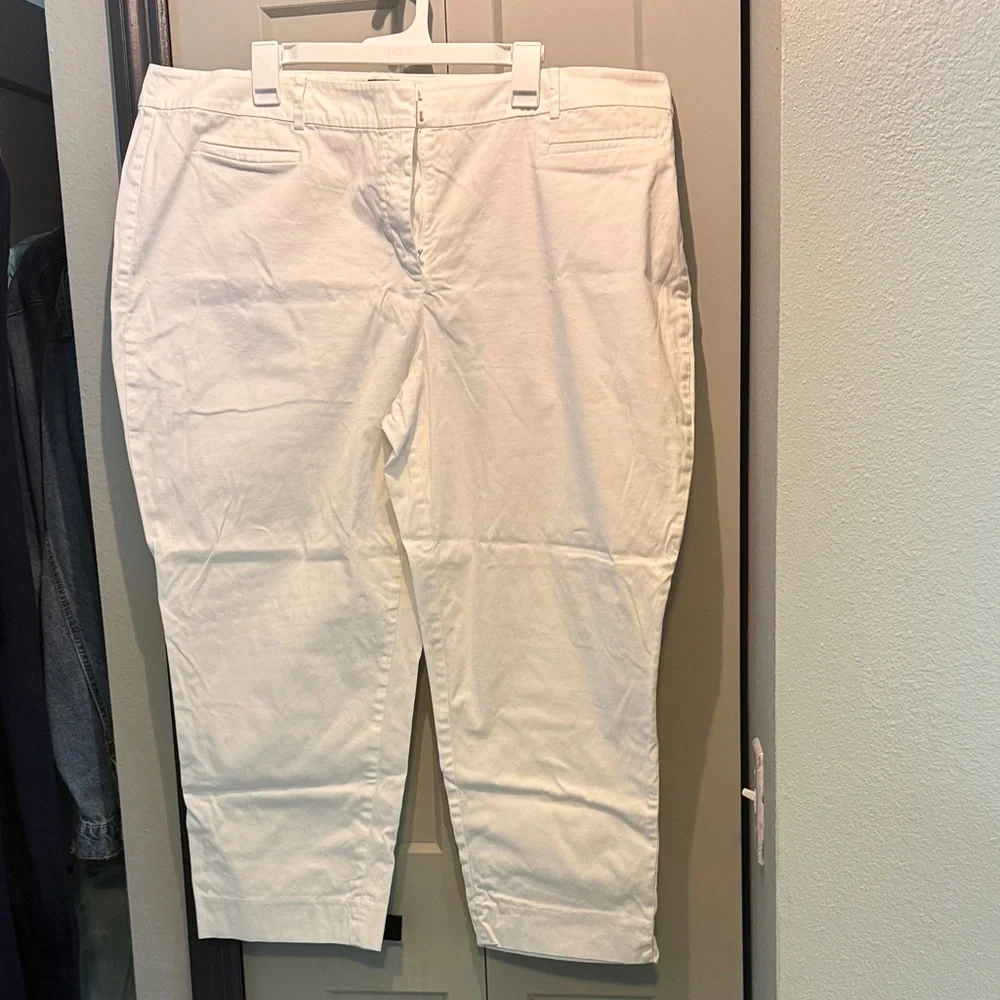 Talbots White Ankle Pants - Picture 1 of 3